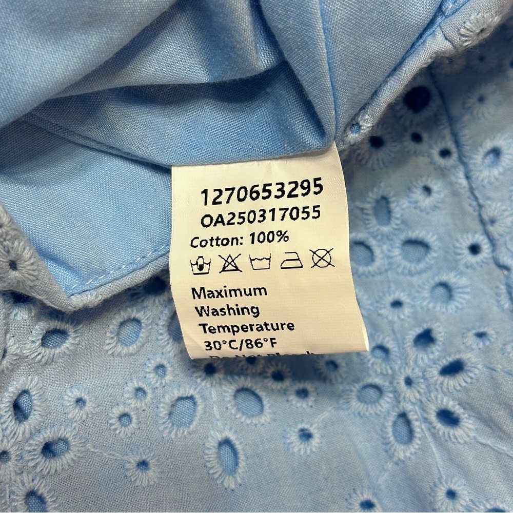 Commense Light Blue Eyelet Two-Piece Skirt Set - Picture 14 of 14